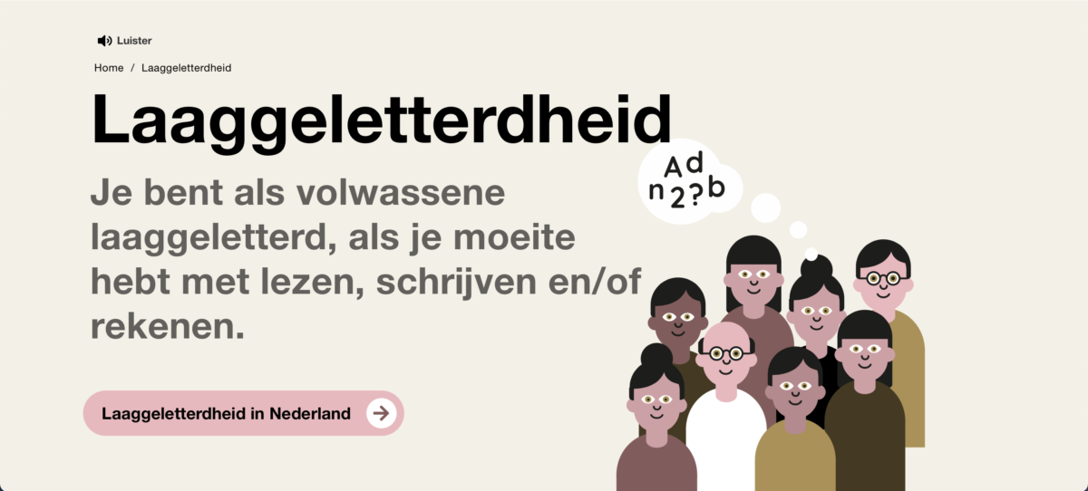 laaggeletterdheid en de gevolgen daarvan voor cliënten in de eerste lijnsgezondheidszorg
